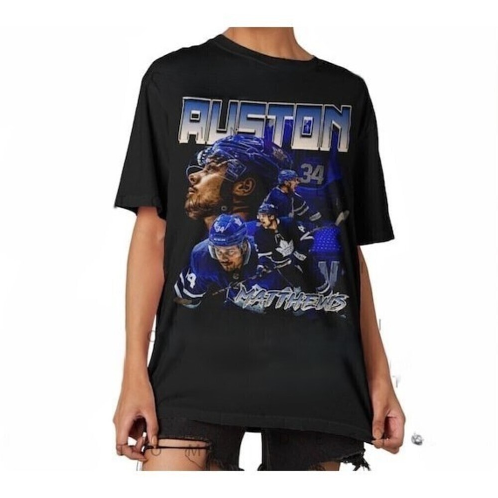 Auston Matthews NHL Hockey Player Toronto Maple Leafs Fan Style T-Shirt